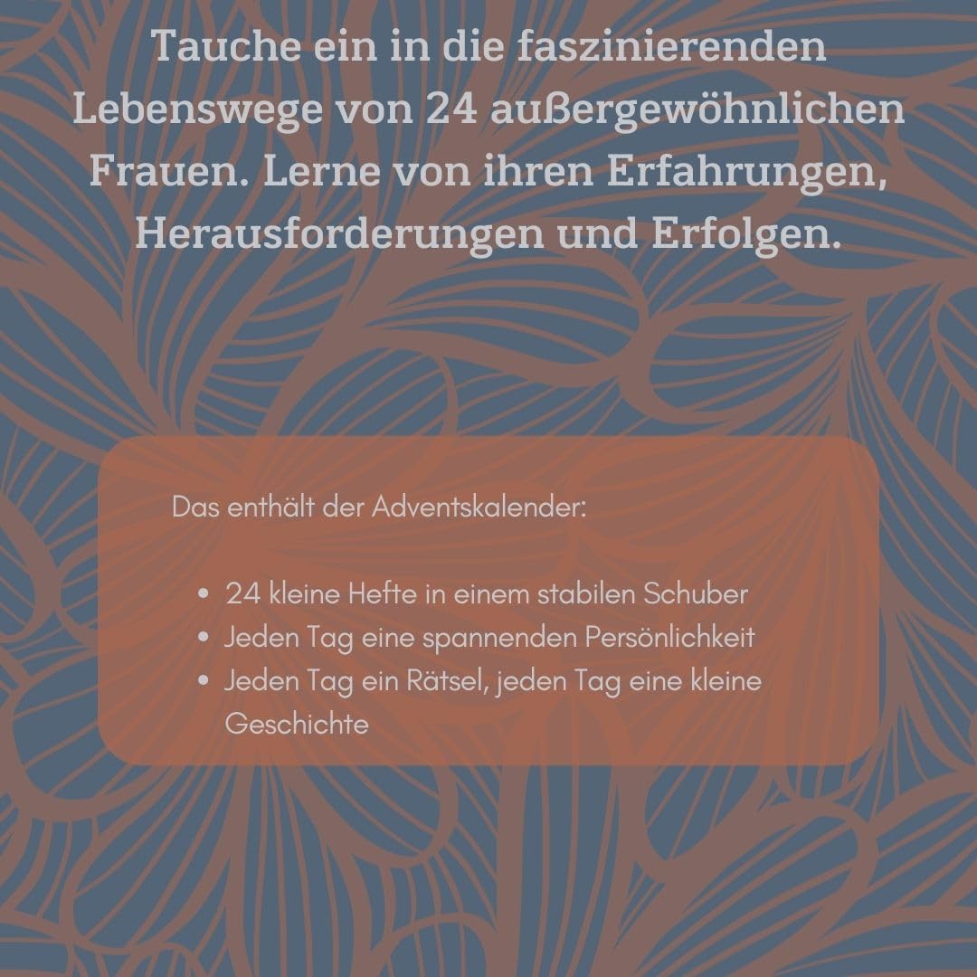 Die Rätselbibliothek. Adventskalender – Berühmte Frauen, die die Welt verändert haben: Der Schuber m