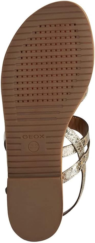 Geox Mädchen D Sozy S Flat Sandal 40 EU Lt Gold, 40 EU Lt Gold