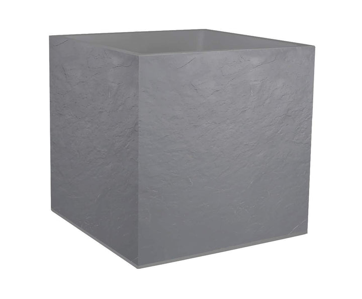 EDA - Übertopf, quadratisch, 50 cm, Volcania, 57 l, Steinoptik, doppelwandig, Wasserspeicherzone – 4