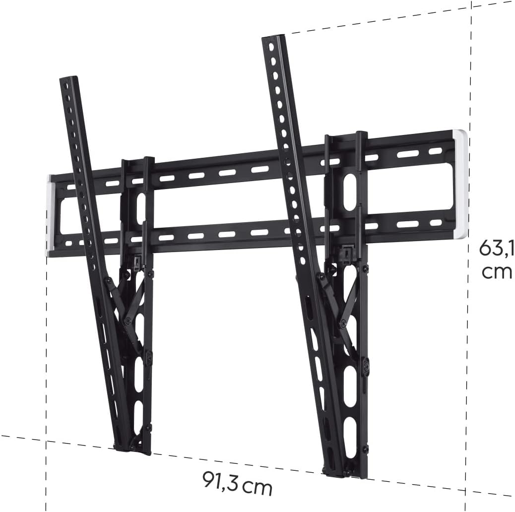 Hama TV Wandhalterung, neigbar (TV Wandhalterung 46-100 Zoll, VESA 100x100 bis VESA 800x600, bis 75