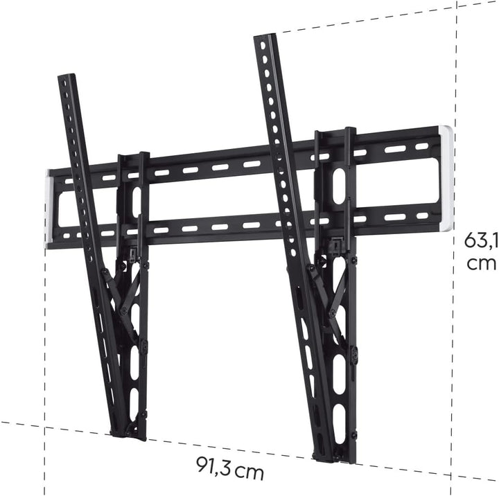 Hama TV Wandhalterung, neigbar (TV Wandhalterung 46-100 Zoll, VESA 100x100 bis VESA 800x600, bis 75