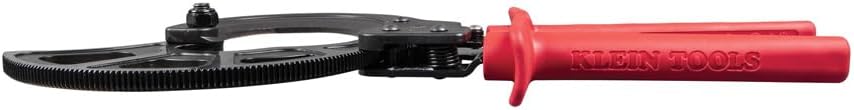 Klein Tools Kabelschneider, Ratschen-Kabelschneider, schneidet bis zu 1000 MCM, ideal für die Kabelv
