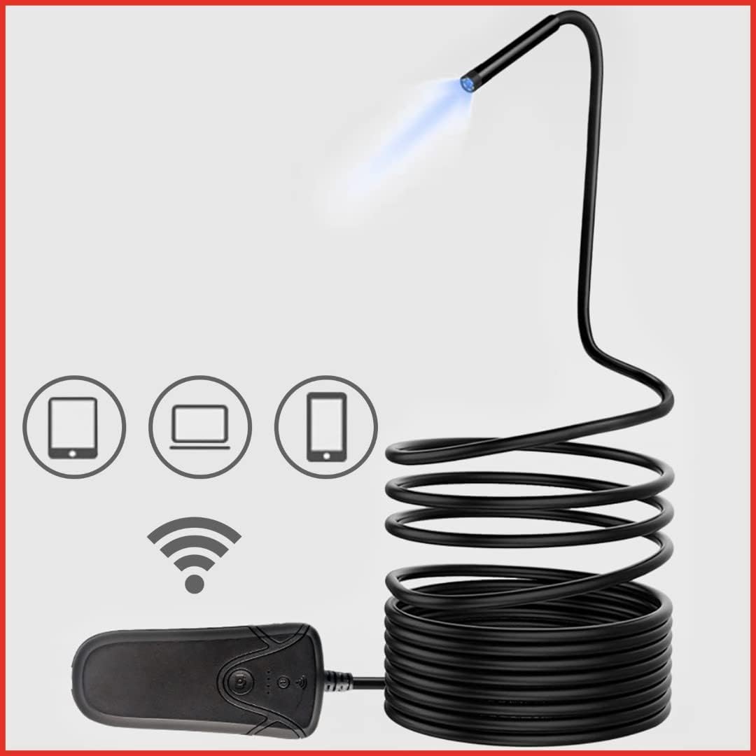 KS 551 Tools 550.756 Wi-Fi-Videoskop-Satz mit Ø 5,5 mm 0° HD Frontkamera-Sonde,