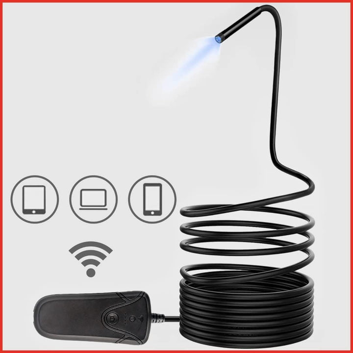 KS 551 Tools 550.756 Wi-Fi-Videoskop-Satz mit Ø 5,5 mm 0° HD Frontkamera-Sonde,