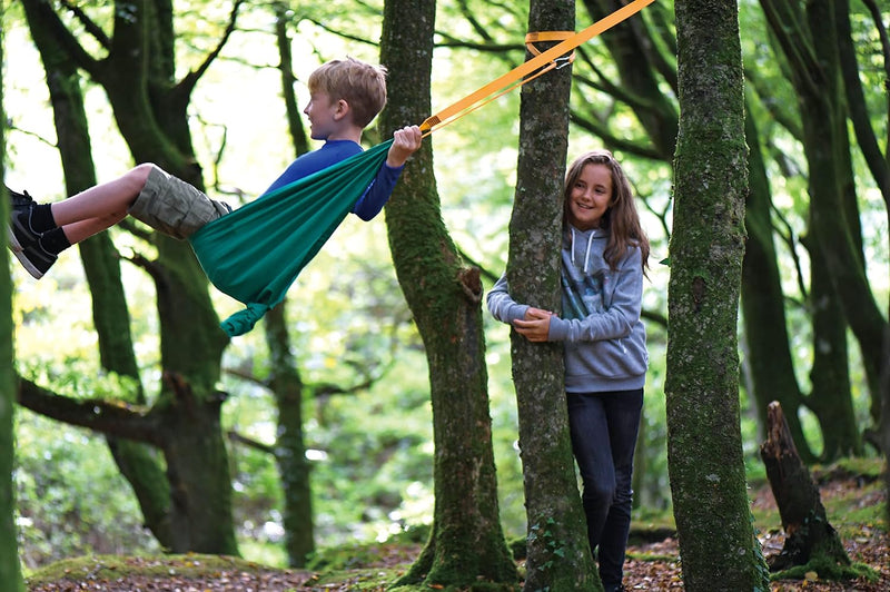 Hape Nature Fun Taschen Schaukel mit Aufbewahrungstasche, bis 100 kg, ab 5 Jahre