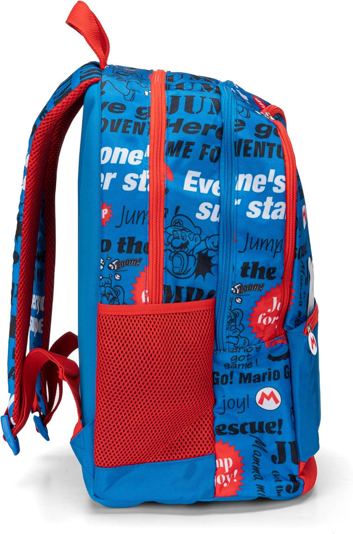 Franco Cosimo Panini Unisex Kinder Zaino Scuola Schulrucksack (1er Pack), Blau