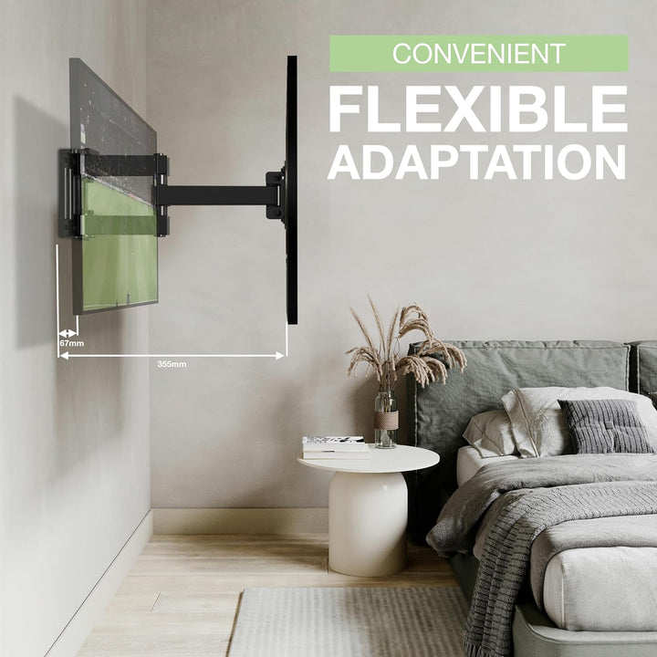 TV Wandhalterung für 32-65 Zoll Bildschirme VESA 75x75 bis 400x400mm Schwenkbare Neigbare und Ausfah