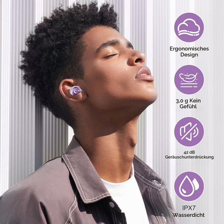 Bluetooth Kopfhörer, Mini 48 Std Schlafkopfhörer Bluetooth 5.4 mit Touchscreen, 2026 Neue in Ear Kop