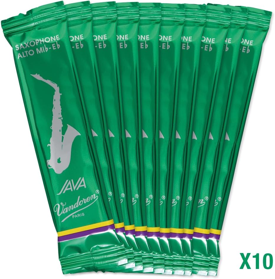 Vandoren SR2635 Java Alt Saxophon Blätter - 10 Einheiten Stärke 3.5, Stärke 3.5