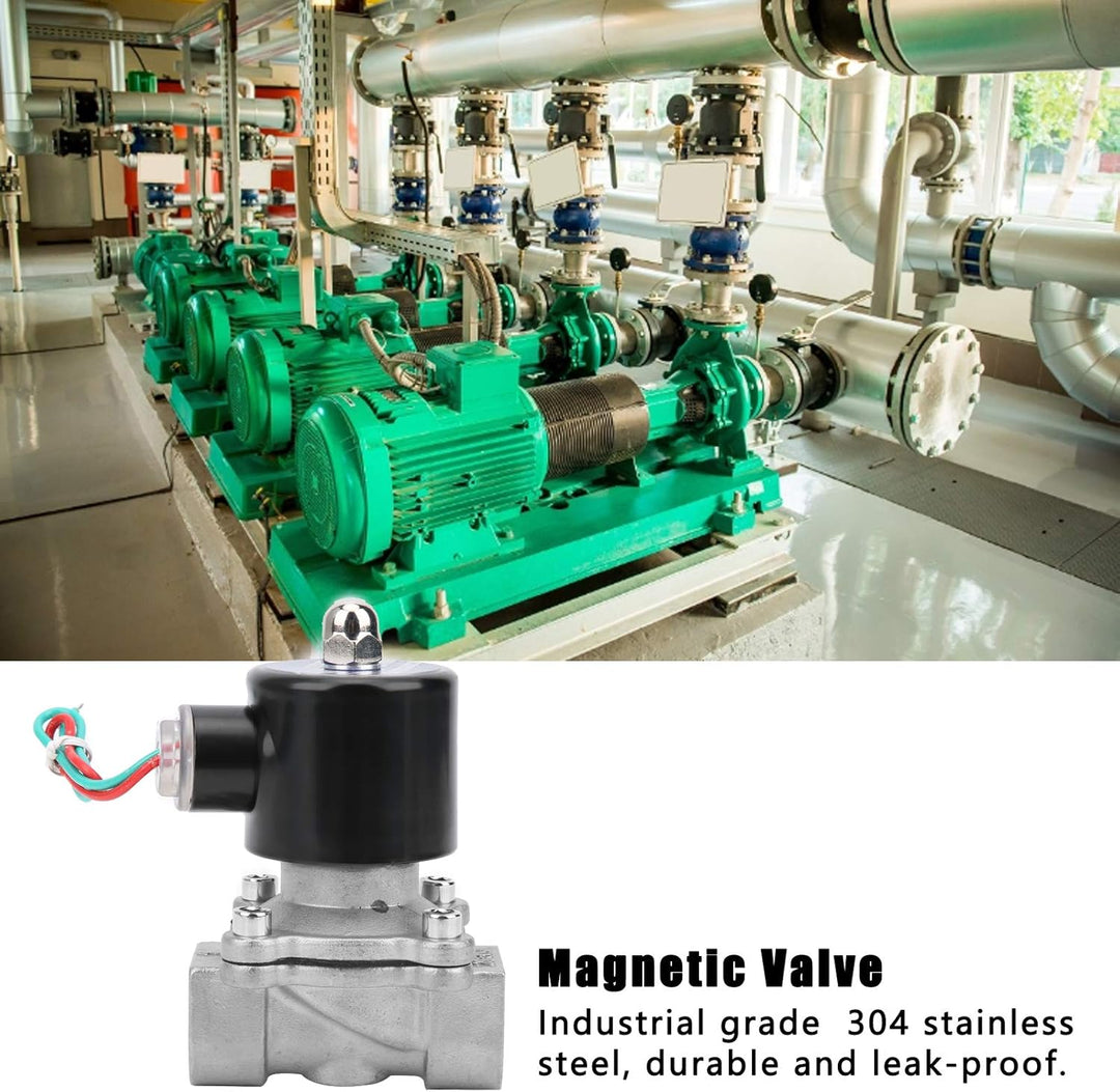 AC/DC 12V/24V/110V/220V/380V 3/4 Zoll Magnetventil, 1-Wege normal geschlossenes direktes elektrische