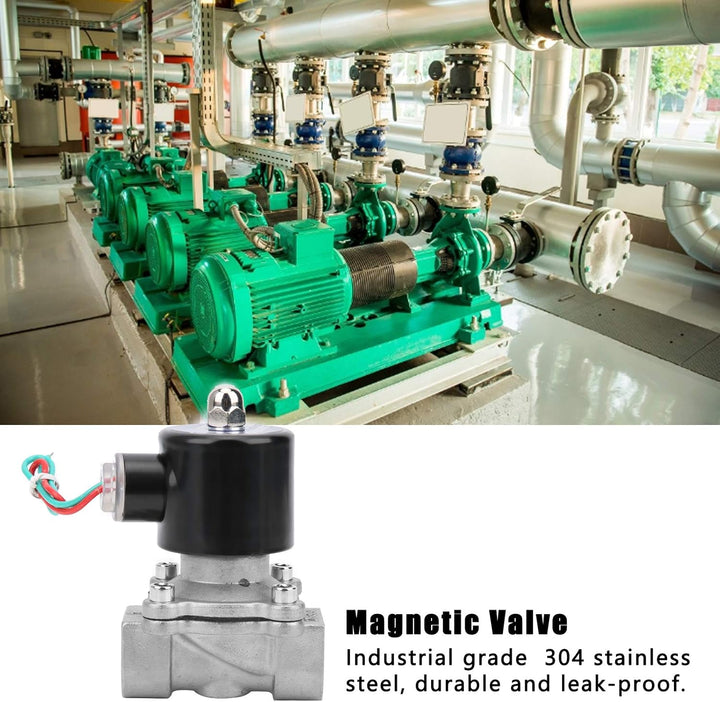 AC/DC 12V/24V/110V/220V/380V 3/4 Zoll Magnetventil, 1-Wege normal geschlossenes direktes elektrische