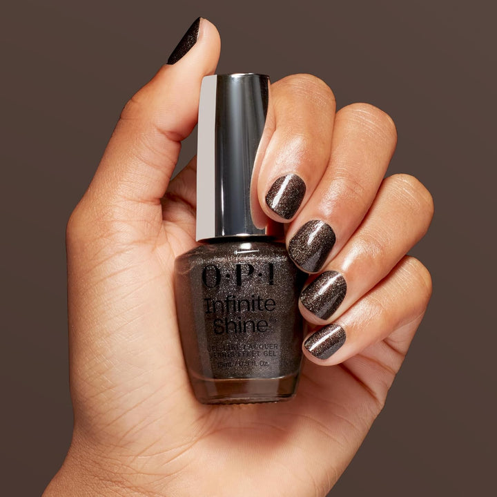 OPI Infinite Shine Schwarztöne – vorgehärtete Gel-Technologie ohne UV-Lampe – bis zu 11 Tage Halt –