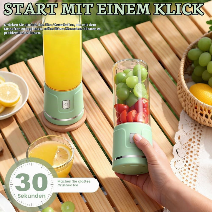 Tragbarer Mixer Smoothie Maker To Go, SGZIOO 450 ML Portable Blender, 38 Klingen, Kleiner Mixer Für