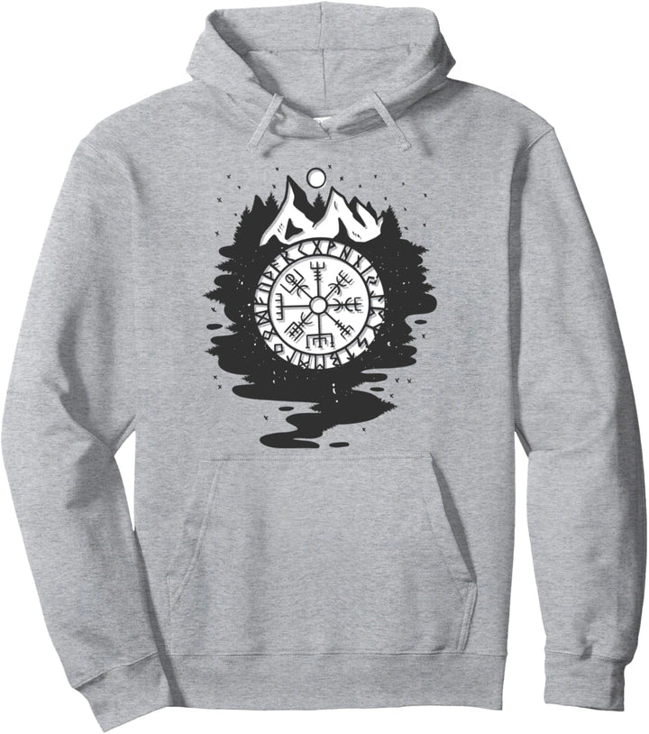 Wikinger Runen Und Natur Pullover Hoodie