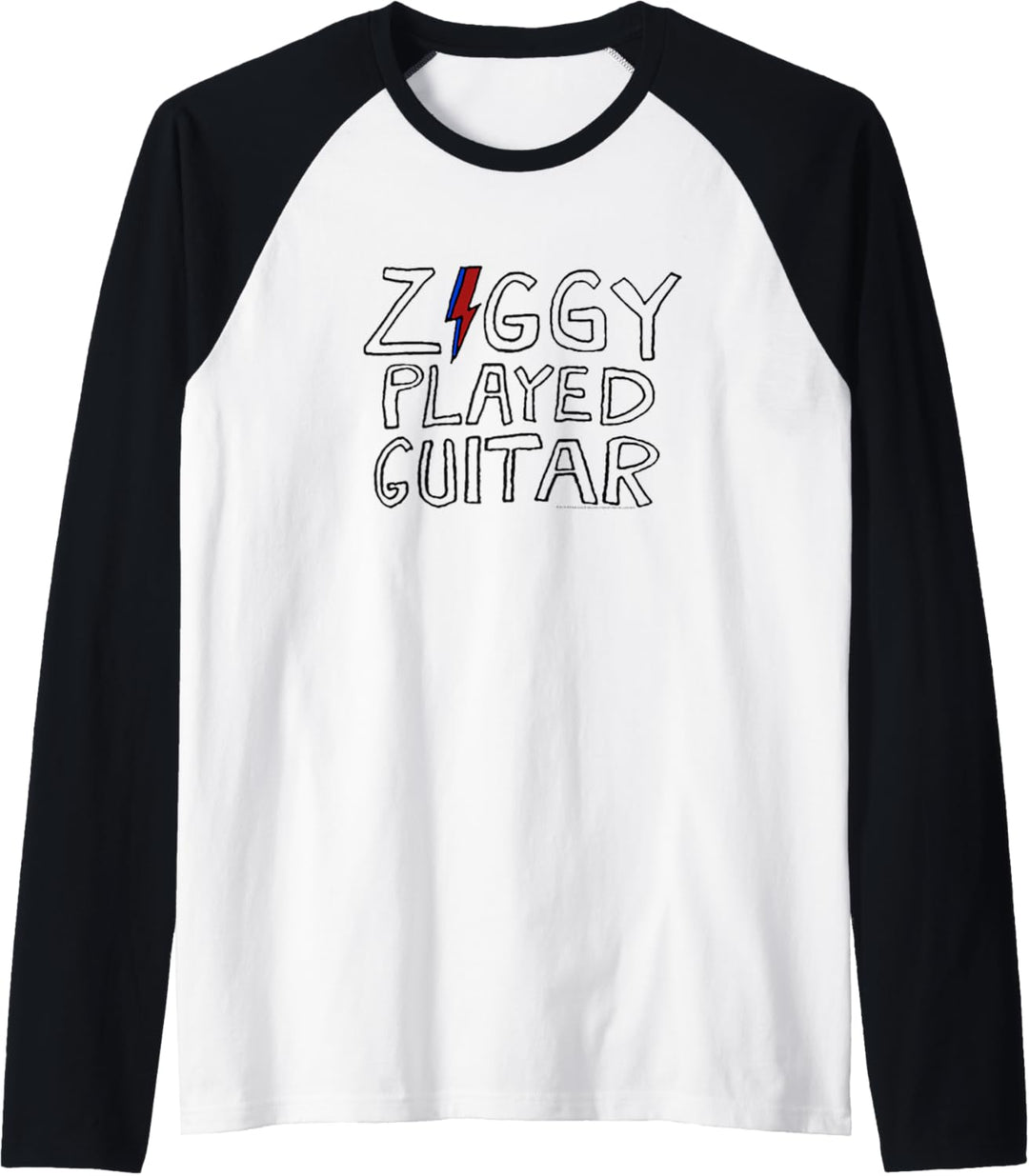 David Bowie – Ziggy Gespielte Gitarre Sketch Lyric Raglan