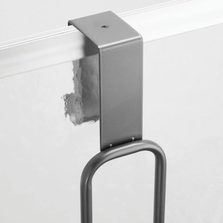 mDesign Duschablage zum Hängen über die Duschtür – praktisches Duschregal ohne Bohren – Duschorganiz