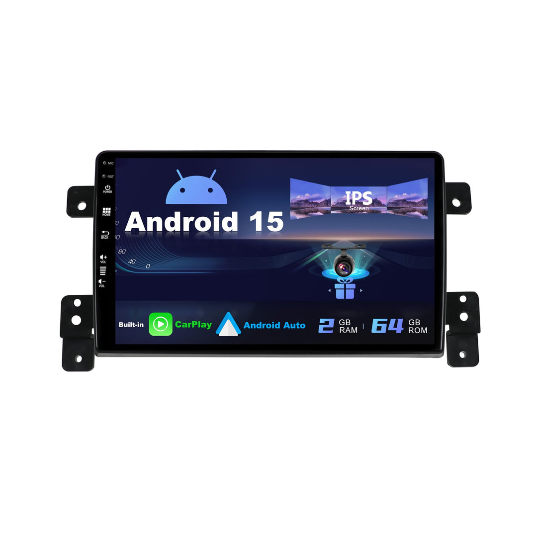 SXAUTO Android 12 IPS Autoradio Passt für Suzuki Grand Vitara (2005-2015) - Eingebaut Carplay/Androi