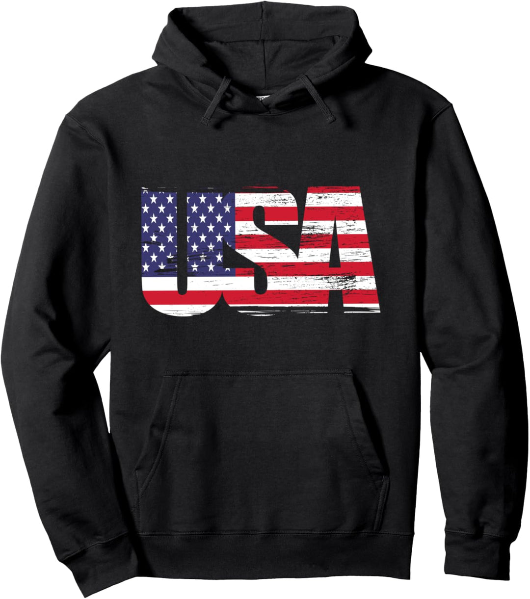 USA amerikanische Flagge Amerika Pullover Hoodie