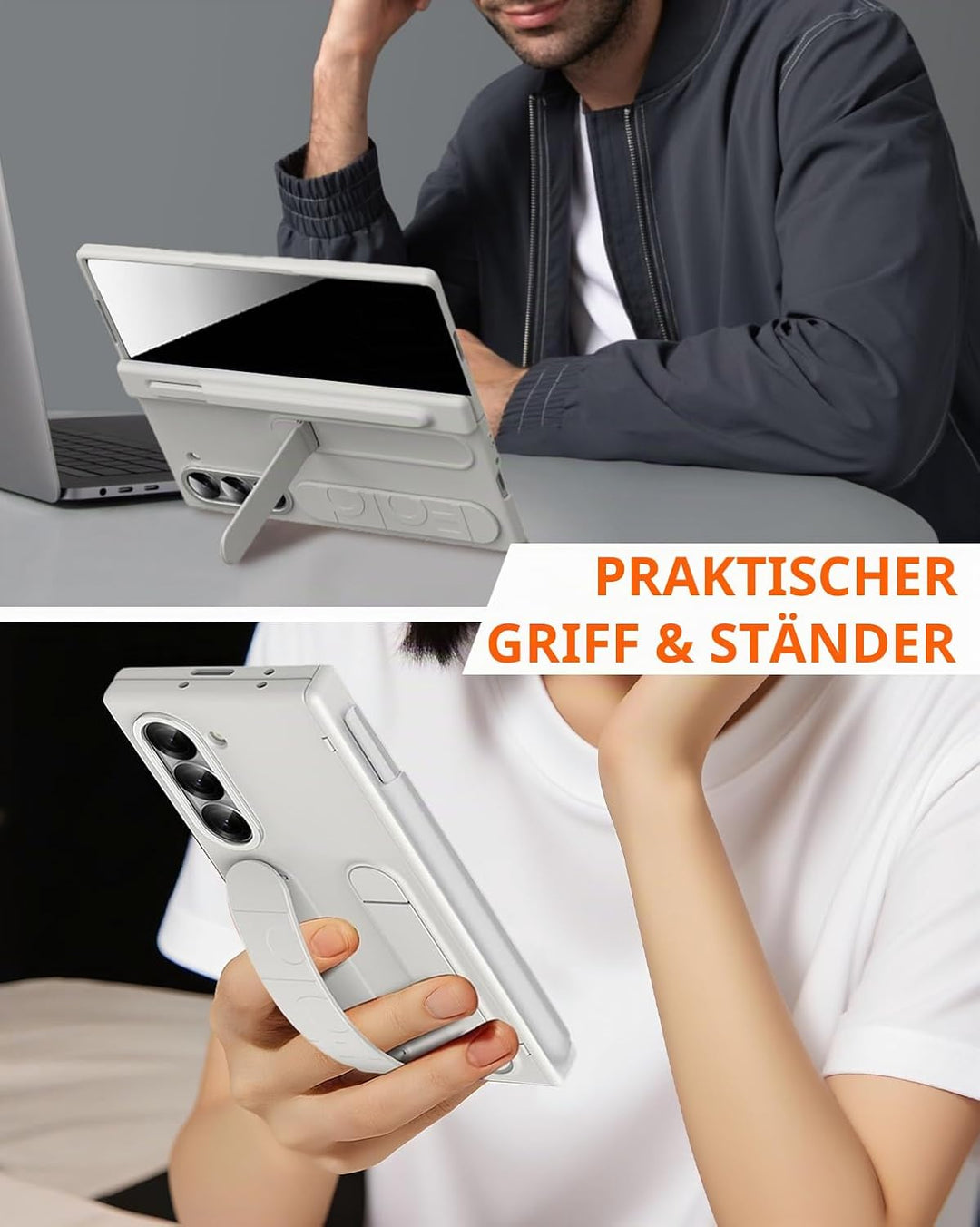NINKI für Samsung Galaxy Z fold 7 Case mit Stift, Samsung Galaxy Z fold 7 hülle mit Displayschutz un