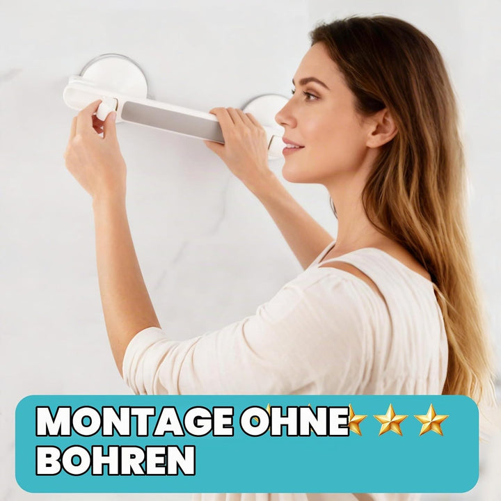 Haltegriffe für Senioren, Haltegriff Dusche Ohne Bohren, Haltegriff mit Saugnapf, Duschgriff für Sen