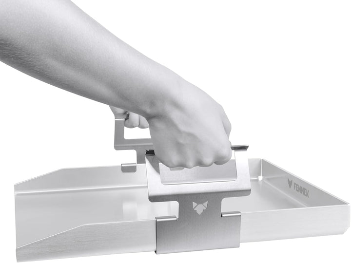 FENNEK Griffe für Plancha Platten | Für Planchas mit einem Rand zwischen 35-40 mm | Aus Rostfreiem E