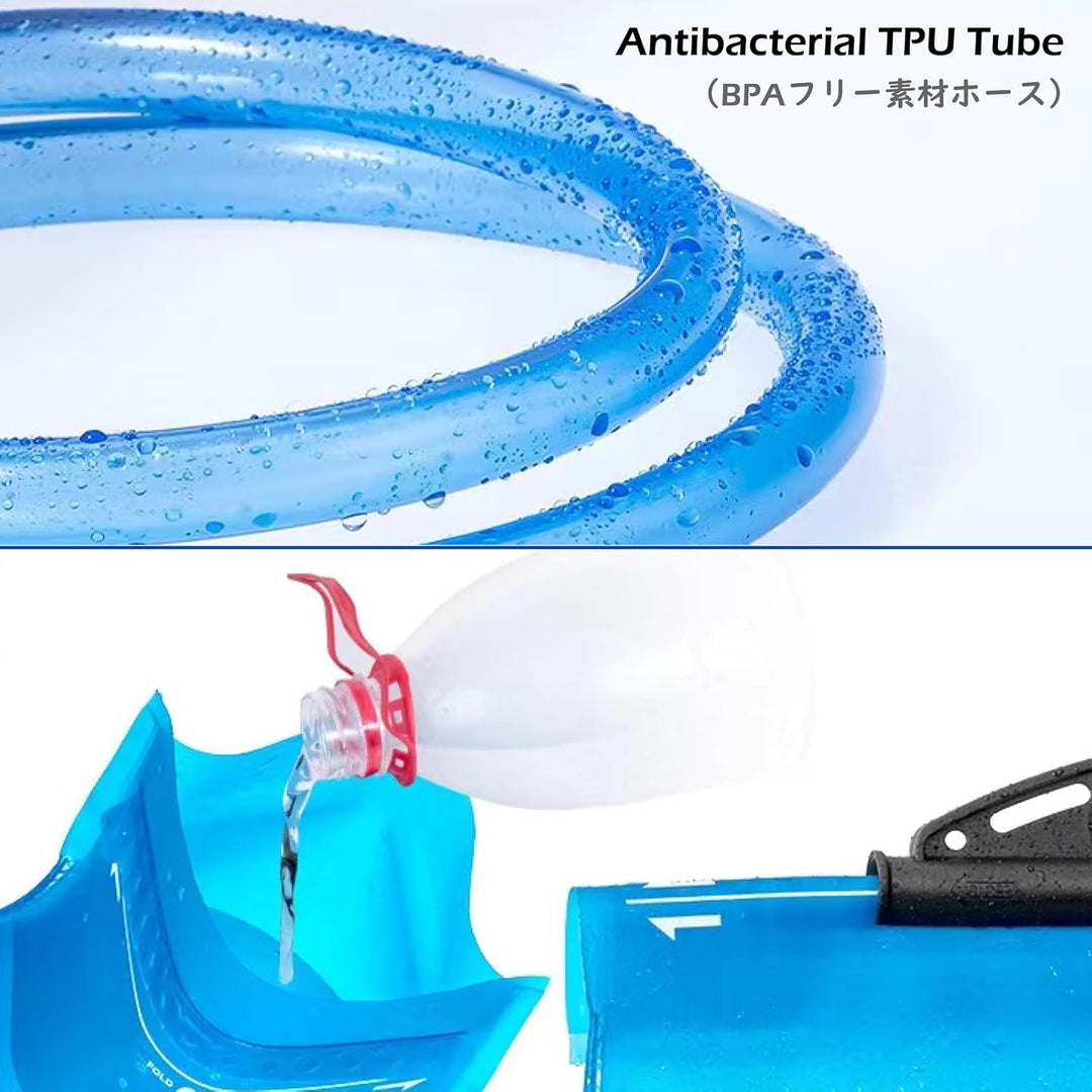 TRIWONDER 2L Trinkblase, Wasserblase, Trinkbeutel, Wasserreservoir Wasserbehälter für Wandern Campin