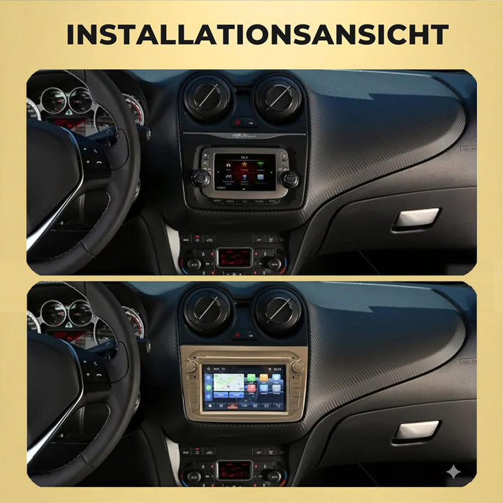M.I.C. AAL7-L2 Android 14 Autoradio mit Navigation: MediaTek MT6765V, 4GB+64GB, 7 Zoll QLED Display,