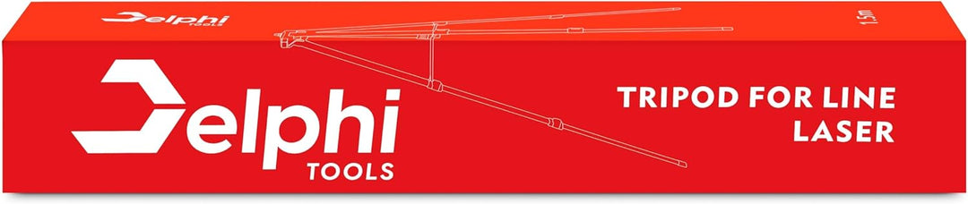 Delphi Stativ für Kreuzlinienlaser, höhenverstellbar bis 150 cm, 5/8 Zoll Gewinde, Aluminium-Dreibei