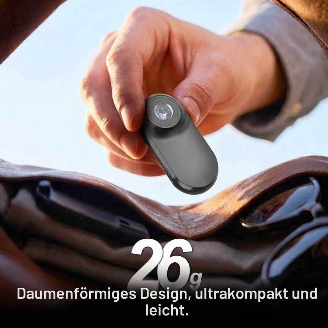 Mini Body Cam mit Magnetgurt, freihändige POV Kamera 26g inkl.Speicherkarte，Action cam für Motorradh