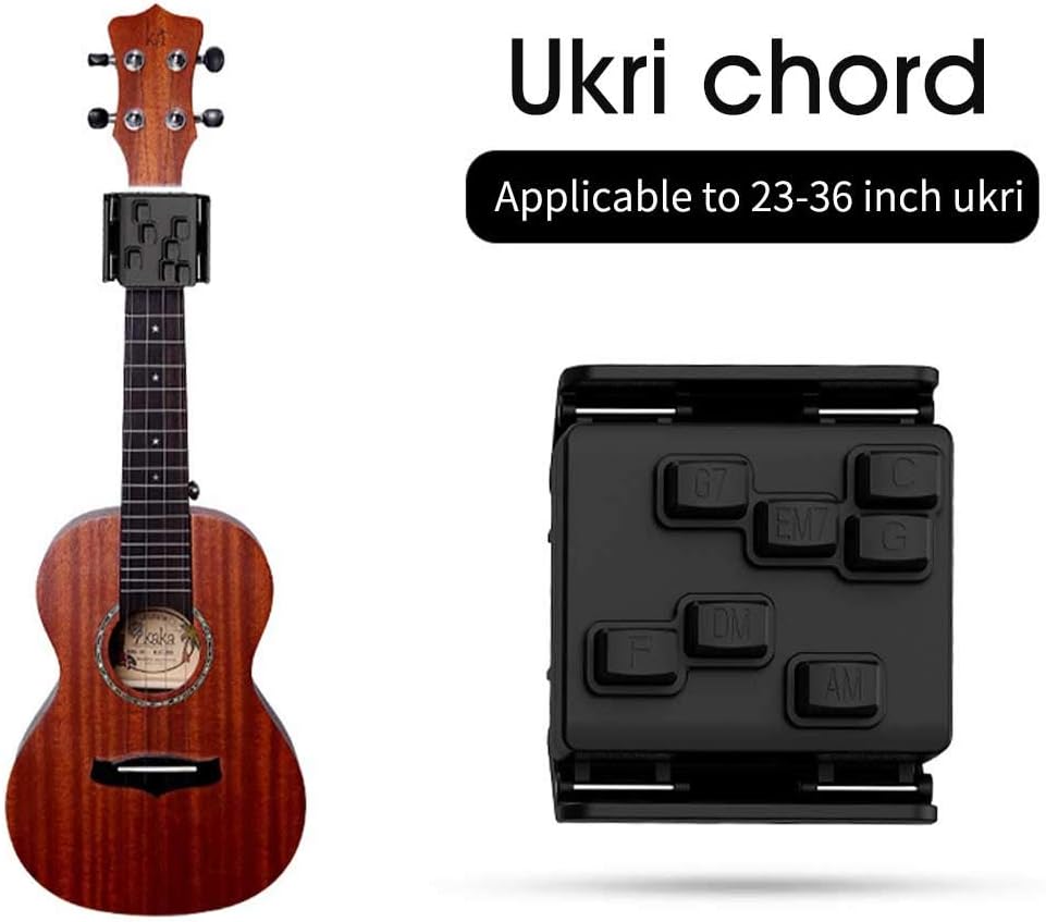 YUOKI99 Ukulelen-Akkord-Trainer, universelles Musik-Lernsystem, tragbar, ergonomisches Design, Lehra