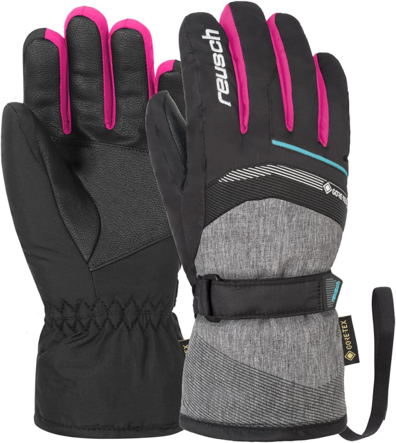 Reusch Kinder Handschuhe Bolt GTX Junior blck/blck melang/pink glo 5.5, blck/blck melang/pink glo 5.