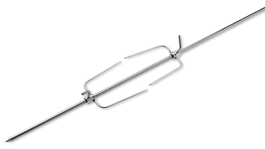 Rotisserie Set 100cm aus Europäischem Edelstahl, Grillspiess, Drehspiess