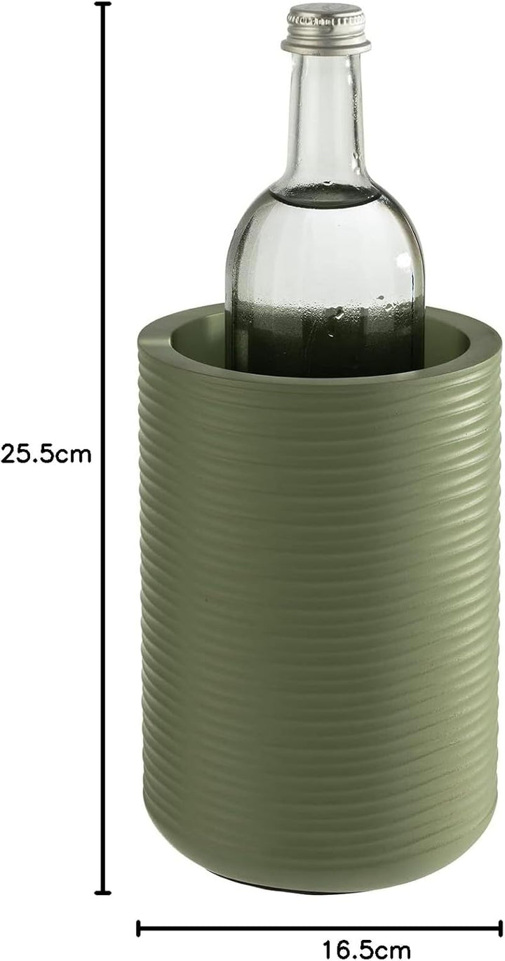 APS 36124 Beton Flaschenkühler geriffelt - mit möbelschonender Unterseite - für 0,7-1,5 Liter-Flasch