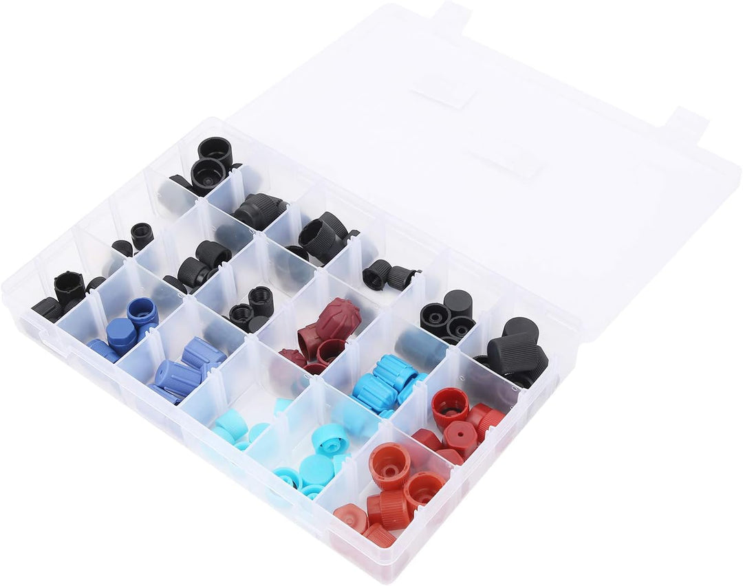 Yctze 90pcs Klimaanlage Kältemittelventil Kernkappen Ersatz Auto A/C System Reparatur Zubehör