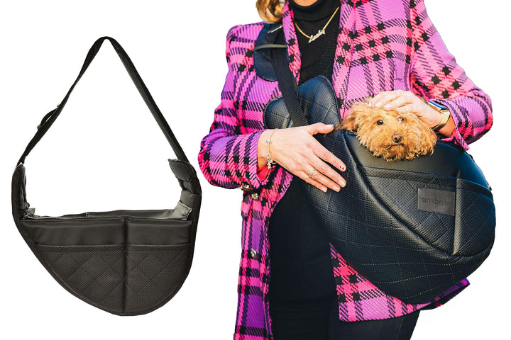 BOUTIQUE ZOO Hundetasche, Welpentasche - bis 6 kg - Tragetasche für kleinen Hund, Welpen, Katze | Fa