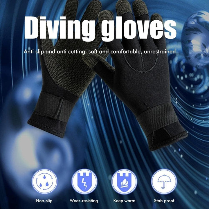 KKPLZZ Tauchhandschuhe aus Biofaser, schnittfest, rutschfest, für Schnorcheln, Tauchen, Surfen, Kaja