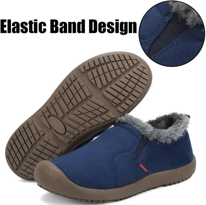 VTASQ Winterstiefel Herren Winterschuhe Gefüttert Warme Schneestiefel Outdoor Rutschfest Kurzschaft