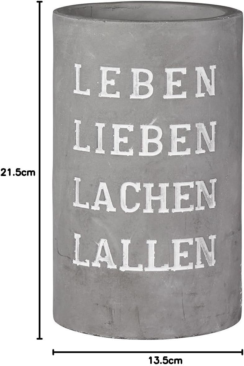 Räder Vino Beton Weinkühler Leben Lieben Lachen Lallen