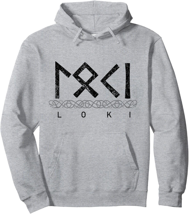 Loki merch Gott der List & Bösen Runenschrift Wikinger Pullover Hoodie