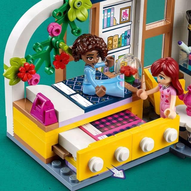 LEGO 41740 Friends Aliyas Zimmer, Spielzeug für Mädchen und Jungen, Übernachtungsparty-Set zum Samme