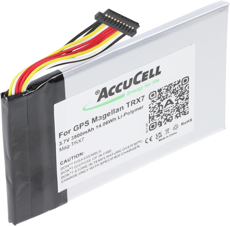 AKKU 3.7V 3.800mAh 14.06Wh Li-Polymer N496 für GPS Magellan TRX7