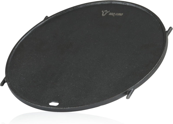 BBQ-Toro Gusseisen Grillplatte Ø 30 cm | Plancha Grillplatte für Grillrost System | Wendeplatte Rund