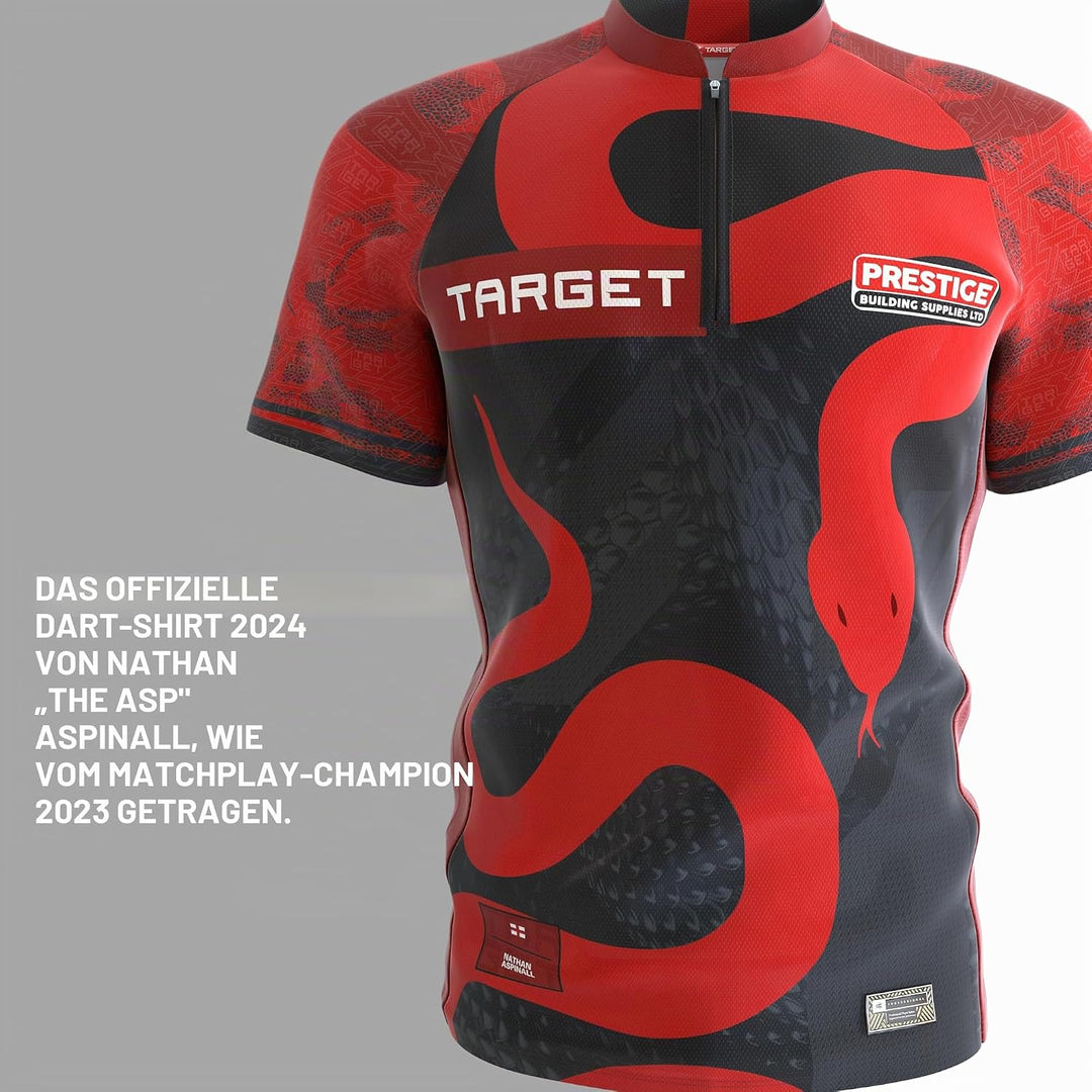 Target Darts Nathan Aspinall Dart Shirt ASP 2024 Edition – Darts Top, Mens Dart Shirts, Coolplay Col