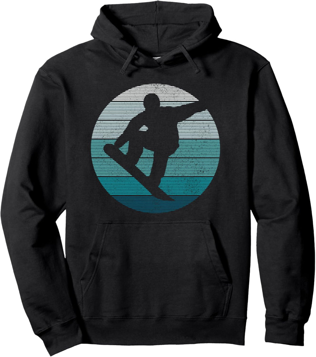 Snowboard Vintage Retro Freestyle Snowboarding Geschenk Pullover Hoodie