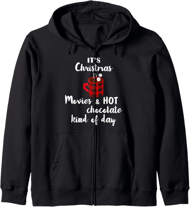 Schlafanzug "It's a Christmas Movie & Hot Chocolate" Kapuzenjacke