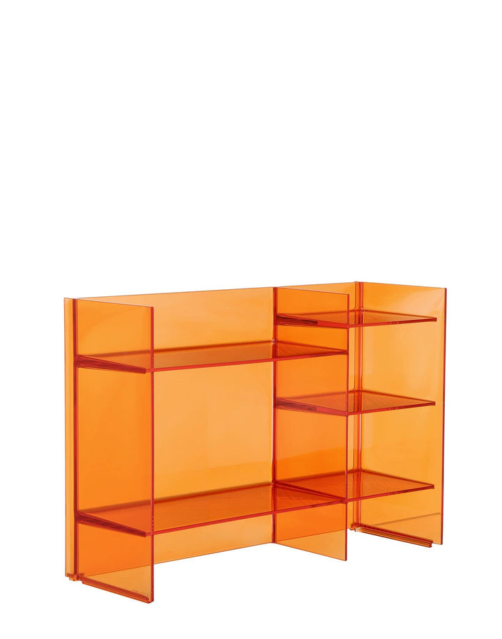 Kartell Sound-Rack, Bambus, orange Dark, 26 x 53 x 75 cm Arancio Tangerine, Arancio Tangerine