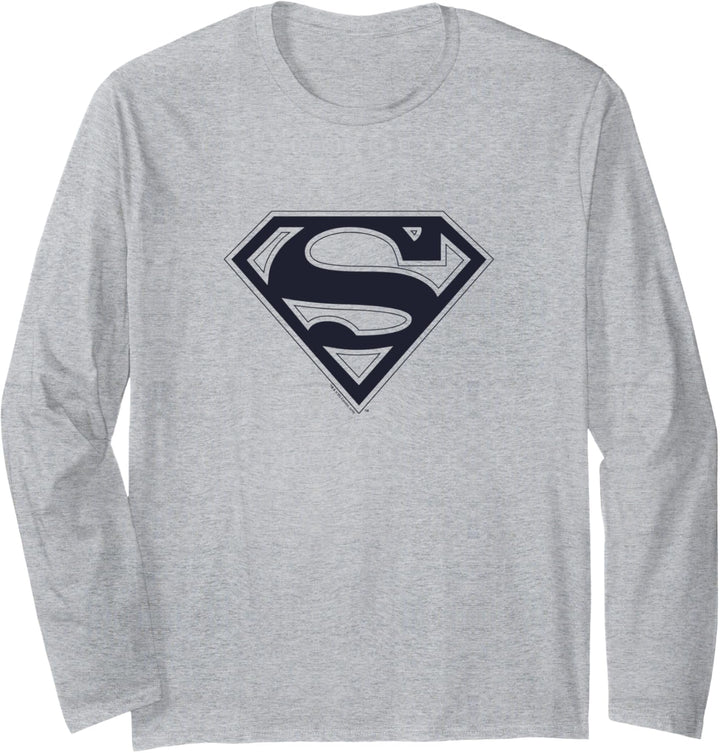 Superman Blue & Navy Shield Langarmshirt