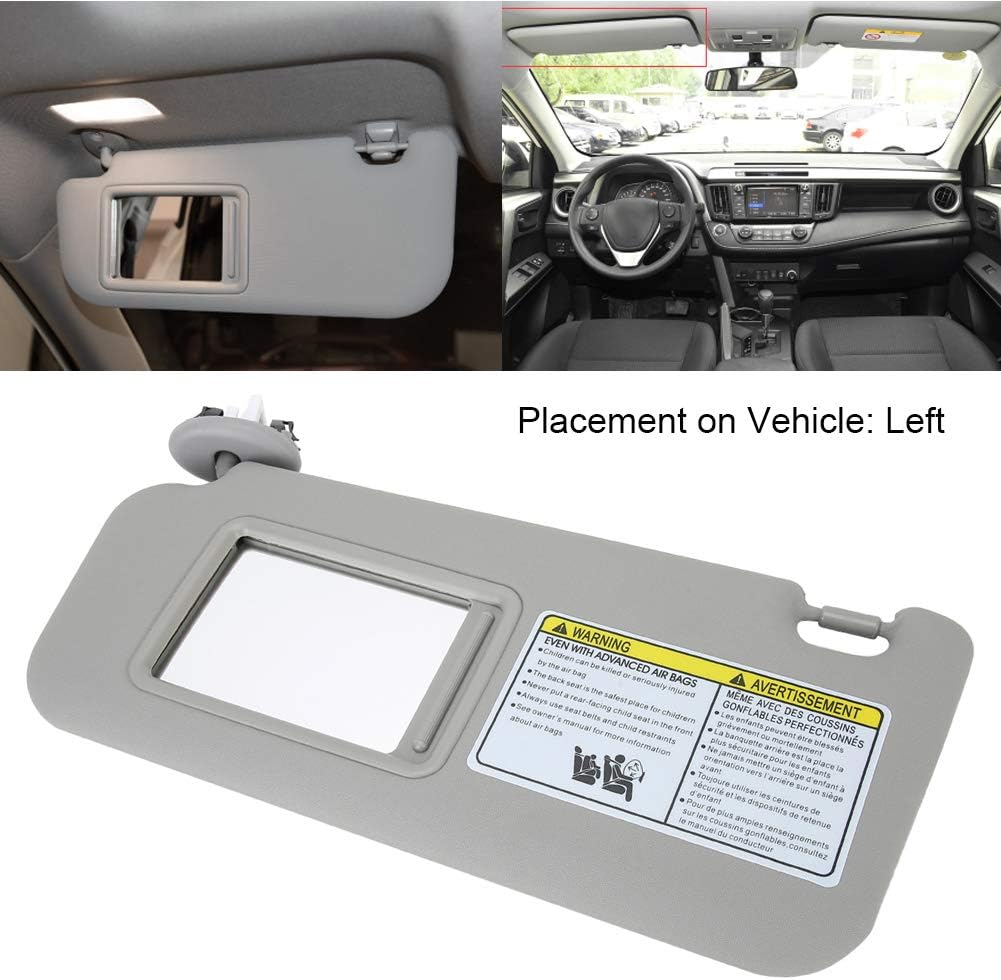 Sonnenblende, Linke Fahrerseite Sonnenblende 74320-42501-B2 für RAV4 2006-2009 (grau)