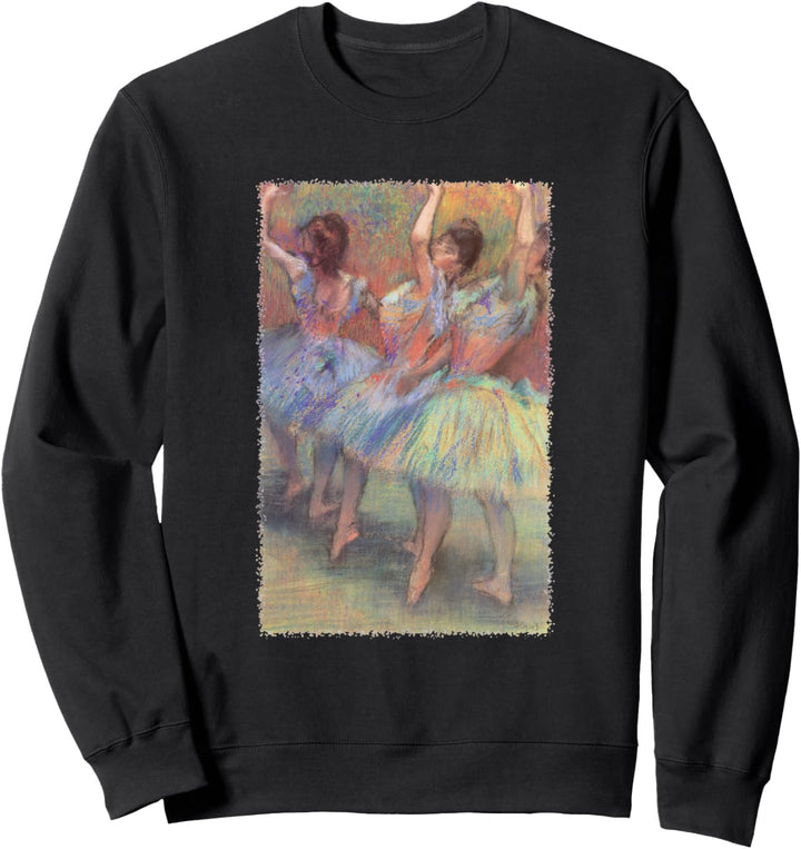 Edgar Degas Three Dancers Vintage Ballerinas Ballettkunst Sweatshirt