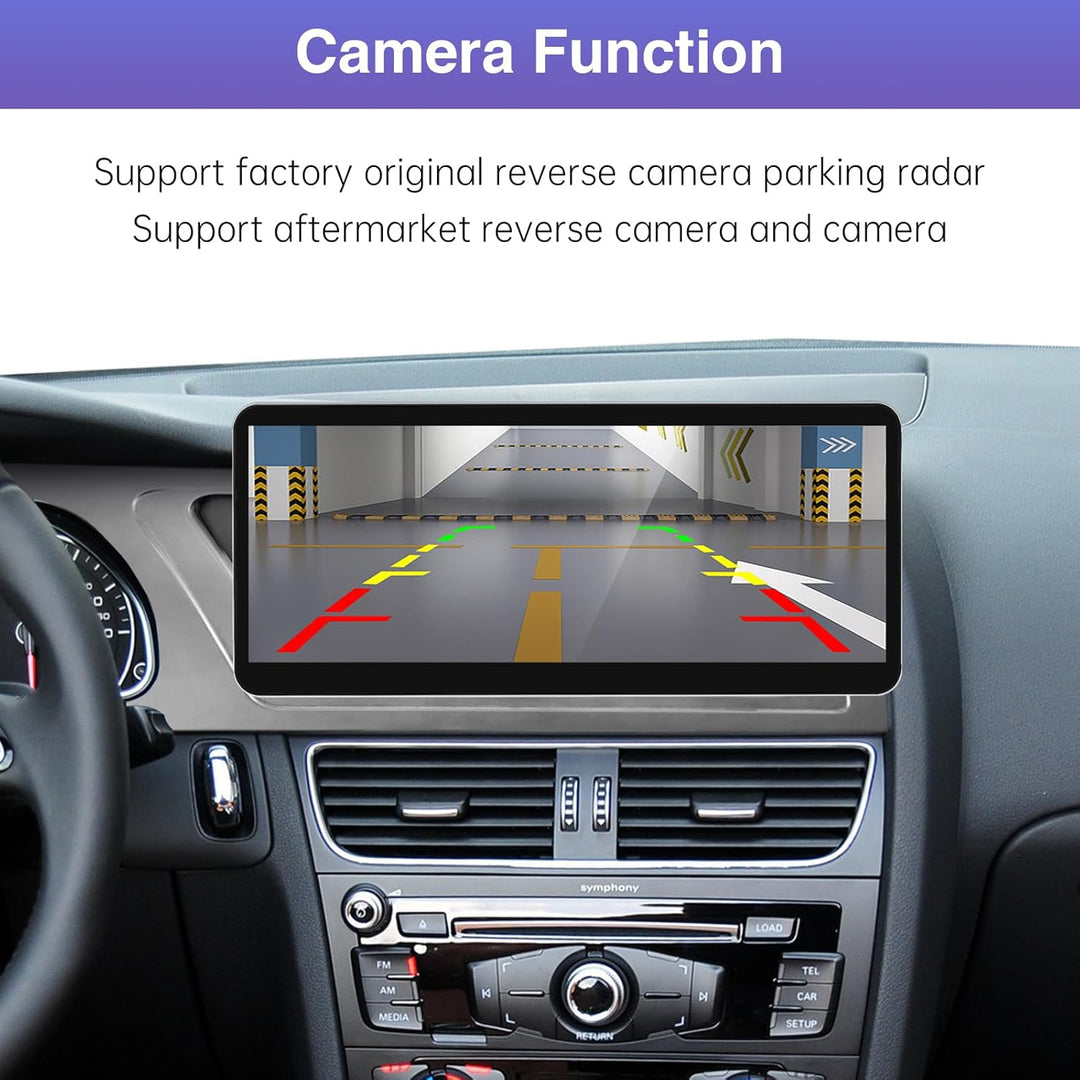 Road Top 12,3 Zoll Autoradio Drahtlos CarPlay Touchscreen für Audi A4 A5 2009-2015 Jahr mit 2GMMI, A